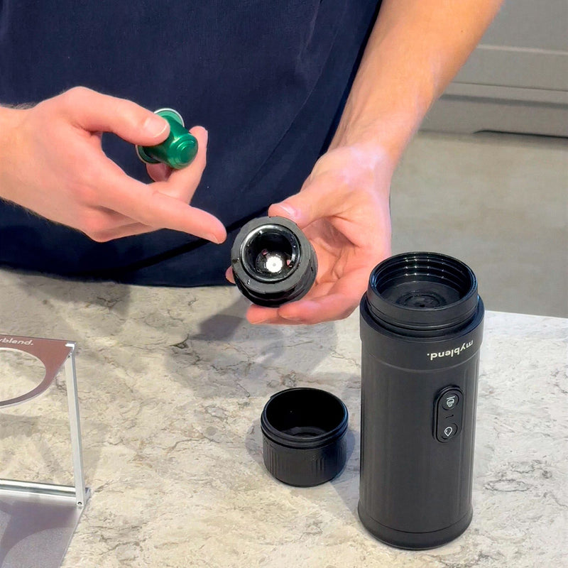 1. Insert your coffee