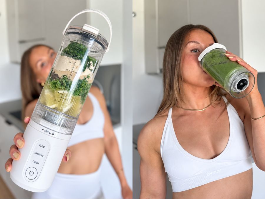 Från ingredienser till smoothie på 30 sekunder
